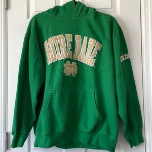 Vintage Notre Dame Embroidered Hoodie/Swearshirt